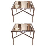 PAIR Of Faux Bamboo Tables