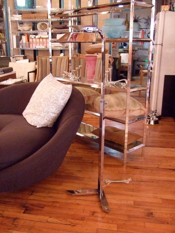 Charles Hollis Jones Chrome Floor Lamp