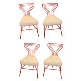 Red Enamel Chairs