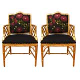 Gilded Bamboo Chairs