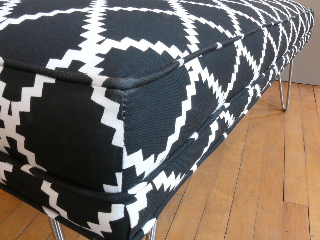 Upholstery Hairpin Leg Bench