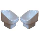 Pair of Molded Fiberglass Chairs