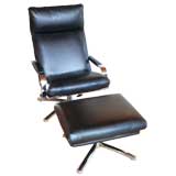 Mid Century Chair and Ottoman