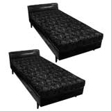 Pair of Cut Velvet Daybeds