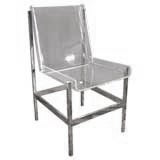 Lucite and Chrome Chair