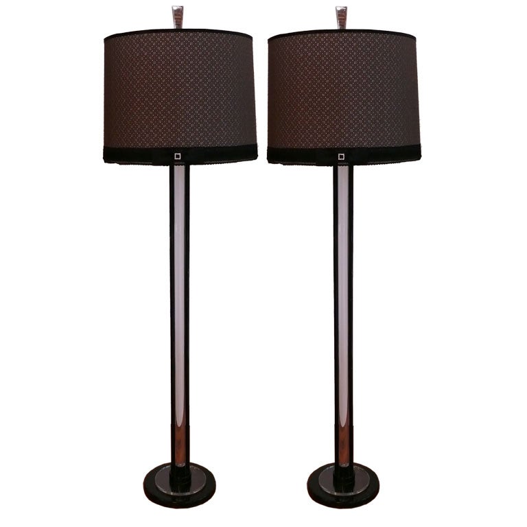 Pair of Glamorous Floor Lamps