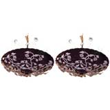 Pair of Italian Tole Chandeliers