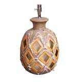 Pair of Lava Glazed Table Lamps