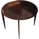 Ebonized Folding Tray Table