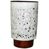 A Lava Glaze Vase in the manner of Fantoni