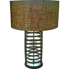 A Unique Spiral Form Table Lamp