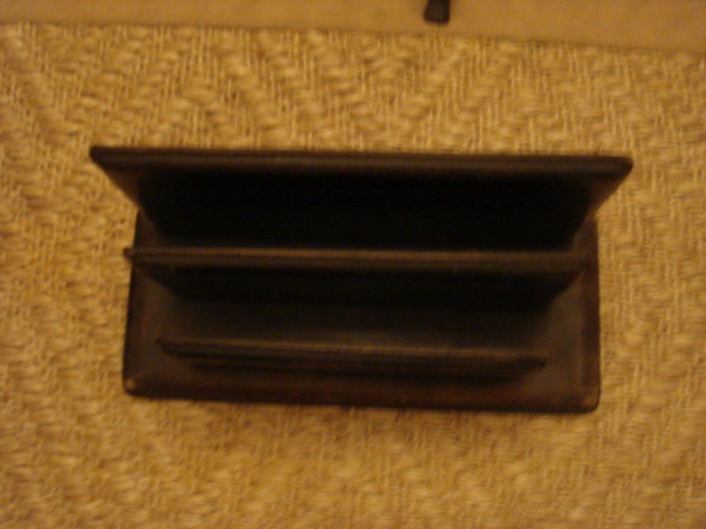 Leather Letter Holder in the manner of Jacques Adnet For Sale 2