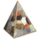 Agate Specimen Pyramid Lamp