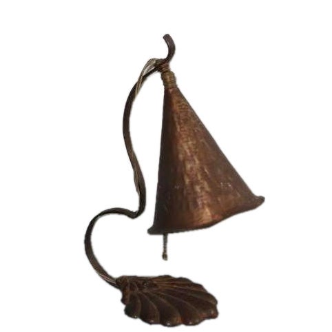 A unique Mission style lamp forged of copper.