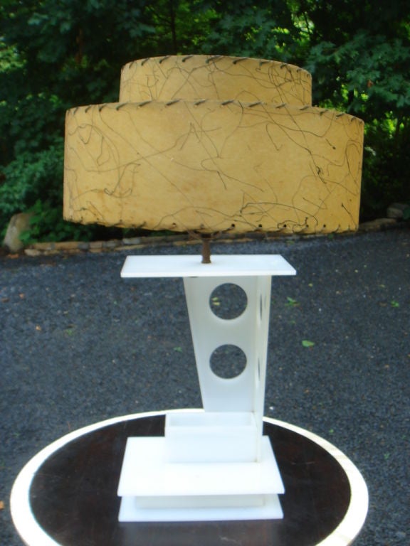A Unique Lamp with a Ceramic Geisha signed Hedi Schoop. 2