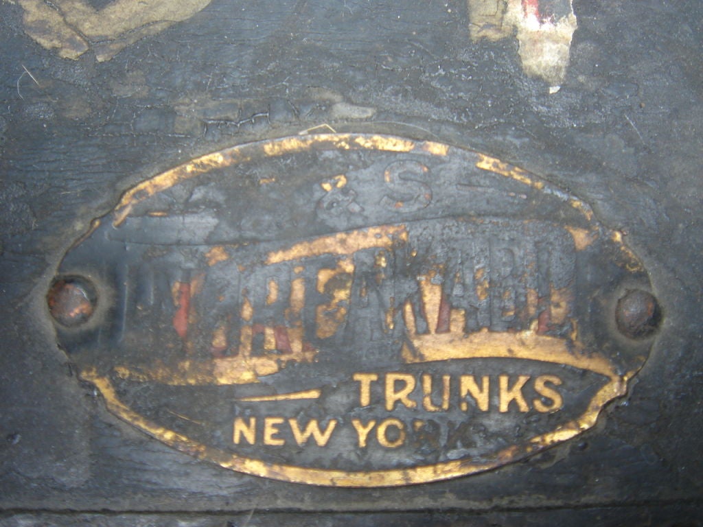 20th Century A Steel Steamer Trunk by Unbreakable Trunks, New York