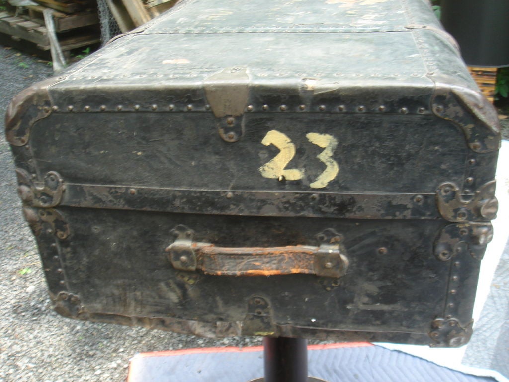 A Steel Steamer Trunk by Unbreakable Trunks, New York 1