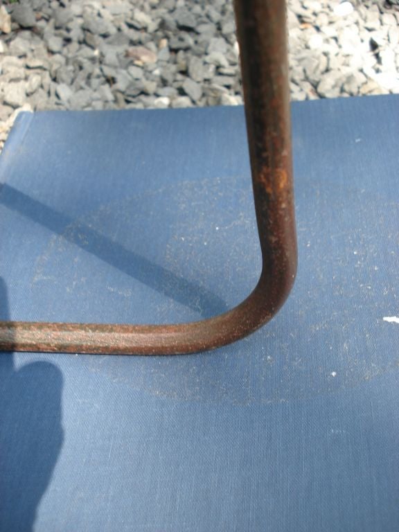 A Unique Saddle Leather Stiched Chair 7