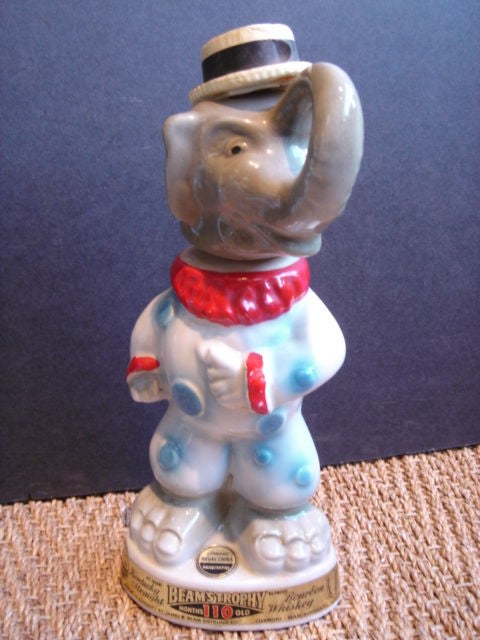 A Comical Pair of Political Bottles from Beam's Trophy Bourbon