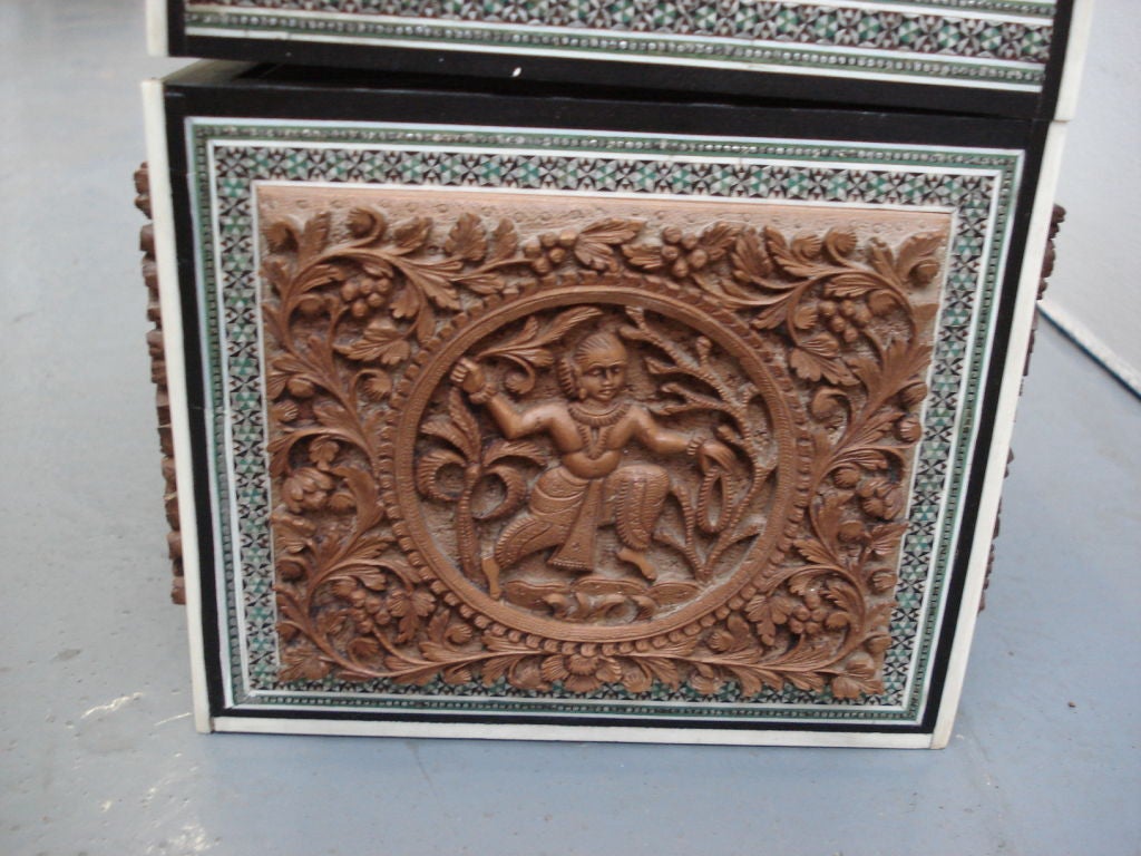 A Fine Anglo-Indian Tea Caddy Box 1