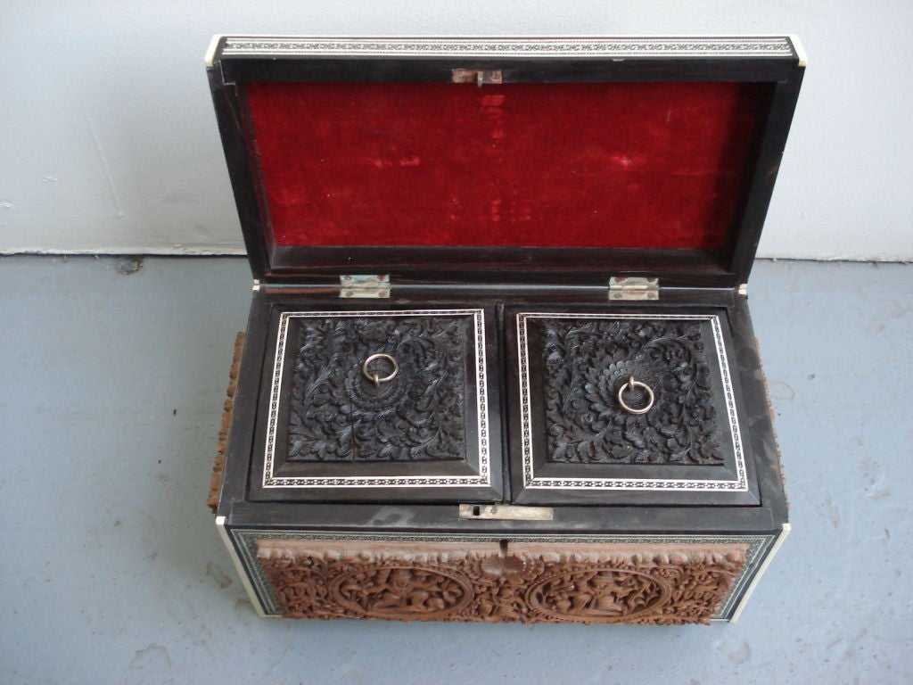 A Fine Anglo-Indian Tea Caddy Box 4
