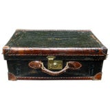 A Antique Edwardian Alligator Leather Suitcase