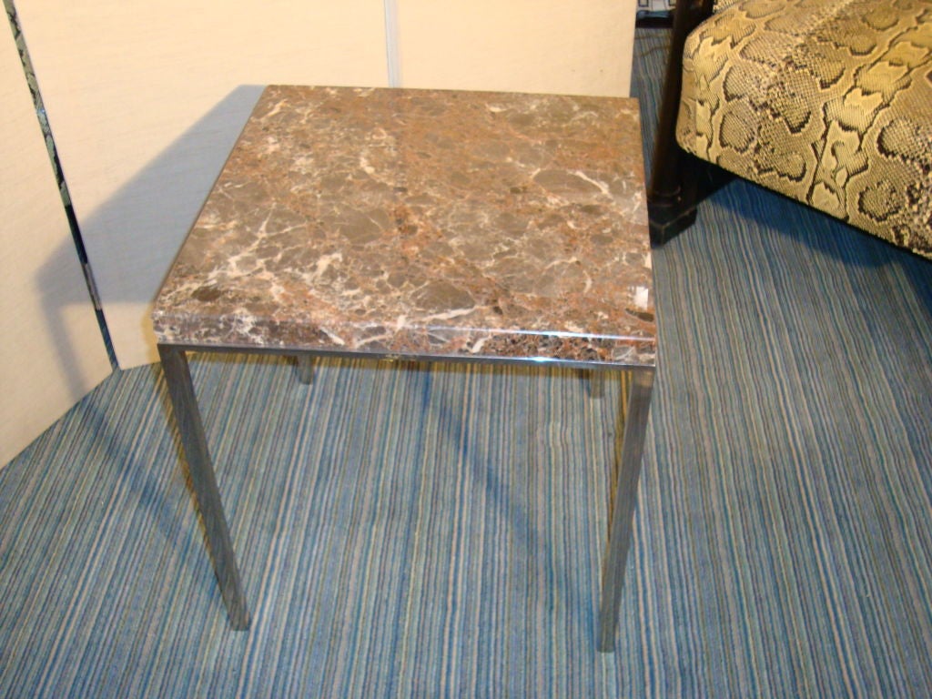Square Side Table w/ Marble Top by Florence Knoll **Sat Sale - 50% OFF**
