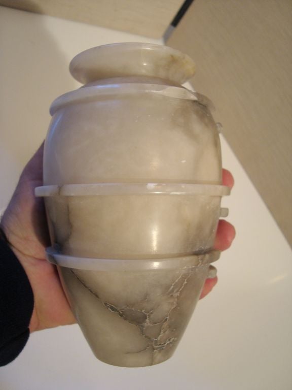 Art Deco Alabaster Vase For Sale 2