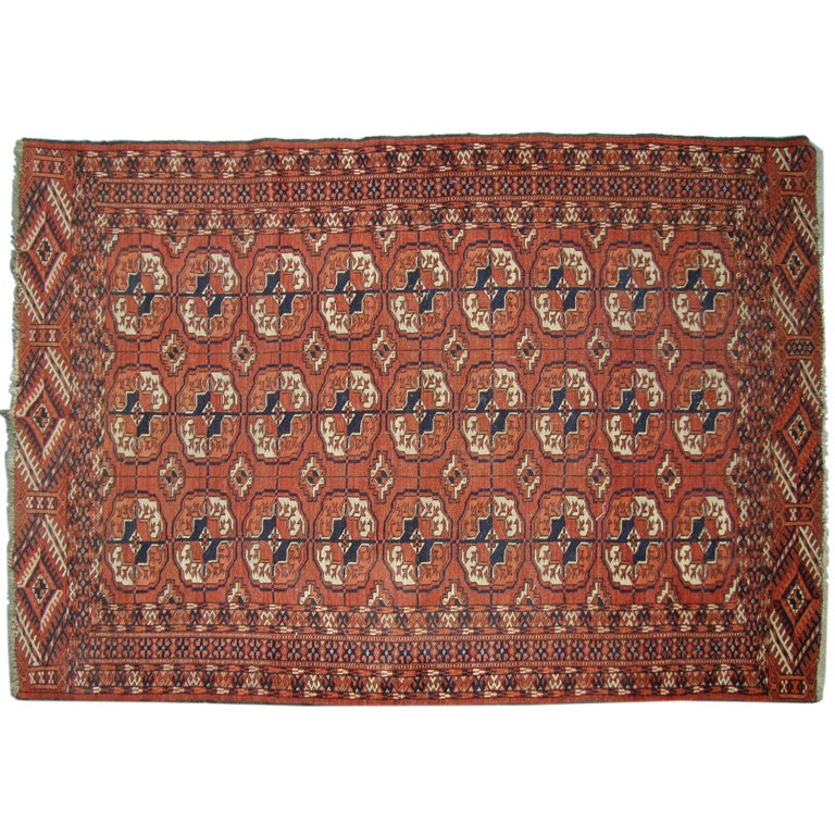 Tekke Main Carpet, West Turkestan For Sale