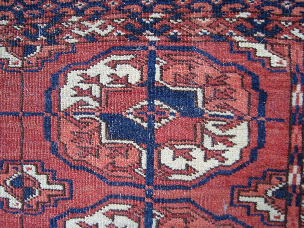 Tekke Main Carpet, West Turkestan In Good Condition For Sale In NYC, NY