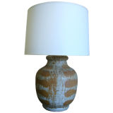 A Glazed Ceramic Art Pottery Table Lamp