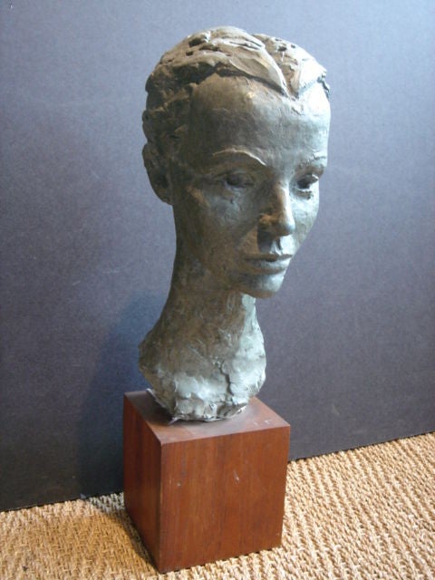 A well done plaster bust of Clare Boothe Luce, American playwright, editor, journalist, ambassador, socialite and one of the first women ever in the U.S. Congress, representing the state of Connecticut. She became ambassador to Italy in 1953, the