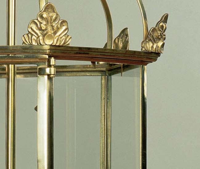 A Carlton Hall Brass Lantern by Vaughan
