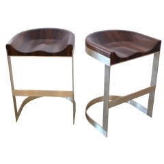 Walnut Saddle Stools 9