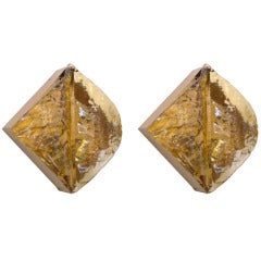 Mazzega Amber Sconces 9