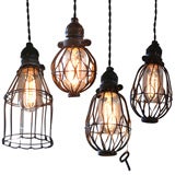 Multiple Cage Ceiling Lights