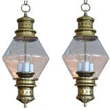 Pair of Brass Lanterns