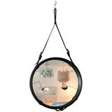 Jacques Adnet Style Mirror