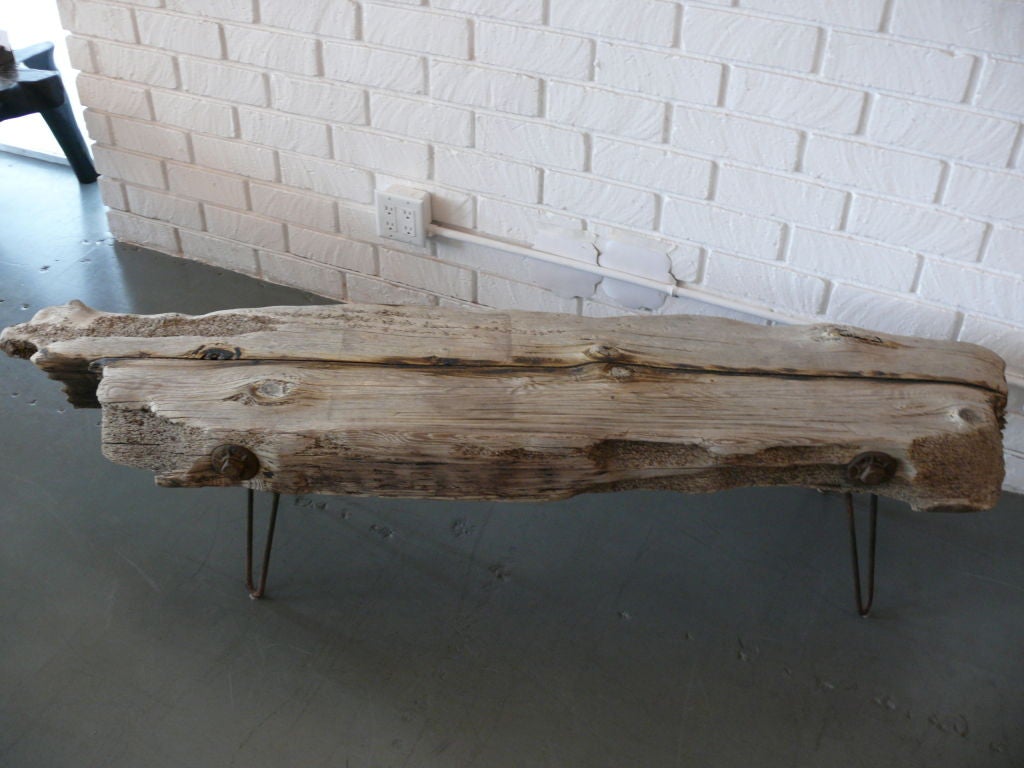 Floating Driftwood Bench 1