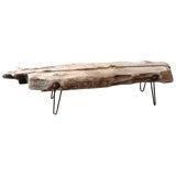 Floating Driftwood Bench