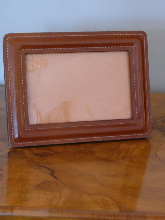 French Leather Picture Frame