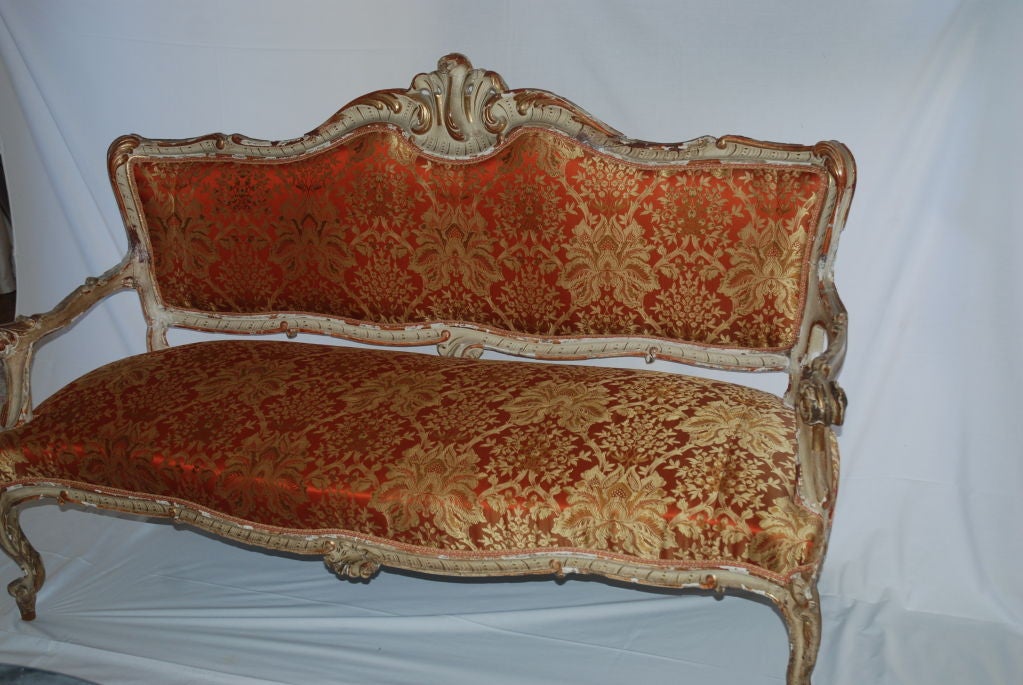 Set of Two Chairs and Sofa, 19th Century
