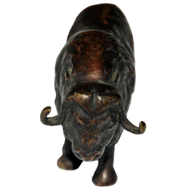 Bronze Water Buffalo Statuette For Sale at 1stDibs