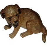 Bronze Dog Statuette