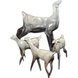 bronze goats