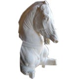 Dramatic Horse Head Sculpture