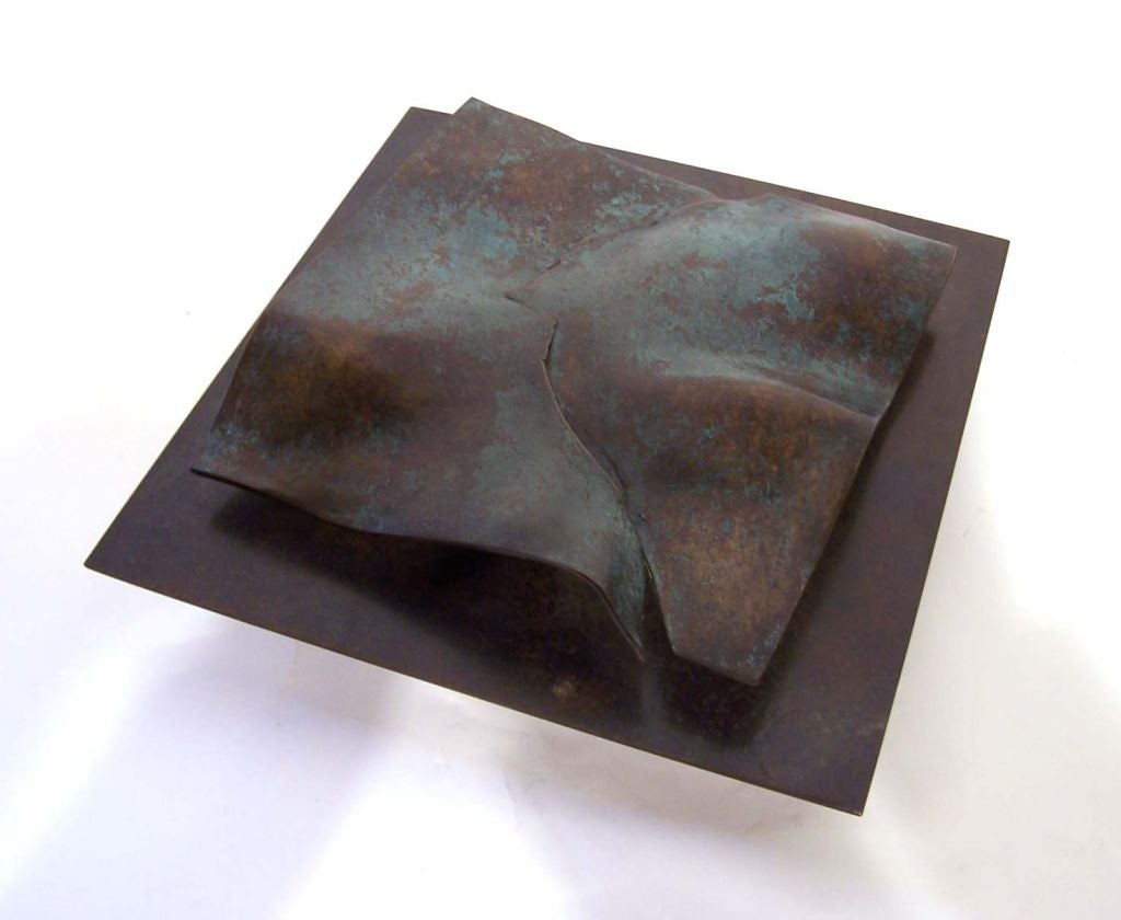 Patinated Ron Bennett Bronze Sculpture For Sale