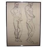 Robert Lohman Male Nudes Drawing