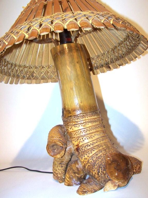 Mid-20th Century Fine & Rare Pair of Hawaiian Lamps For Sale