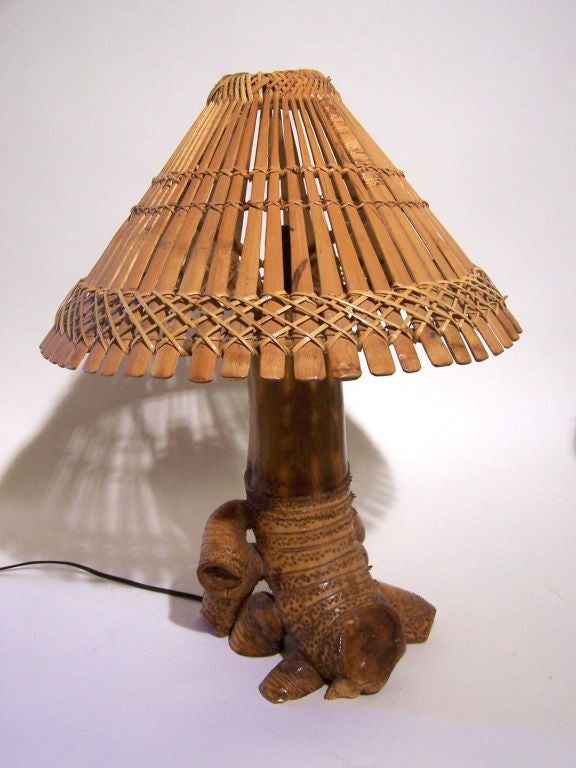 Fine and rare pair of Hawaiian lamps.  ***Contact/Shipping Information: AOL (American Online) users may experience difficulties sending emails to us or receiving emails from us. If you have made an inquiry to us and have not received a response,